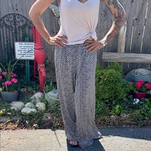 NWT chevron print wide leg palazzo pants